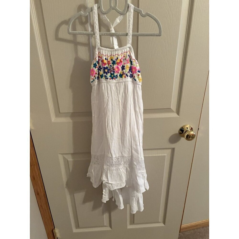 Girls Dress D-Signed Disney Sundress Medium Boho Hi Lo Embroidered Beach
